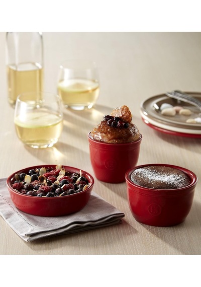 Emile Henry Ramekin Fırın Kabı 8 Cm Kırmızı/burgundy