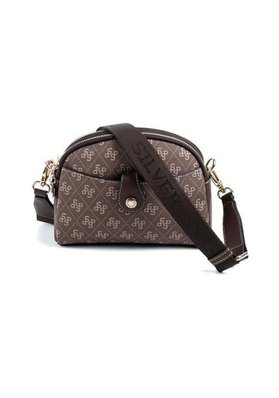 Silver Polo Sp1144 Kadın Çapraz Çanta Monogram Kahve-kahve
