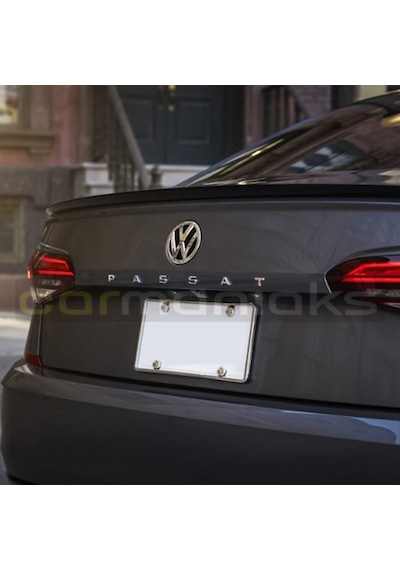 Passat Yeni Tip Bagaj Yazısı Amblem 3D Sticker Beyaz