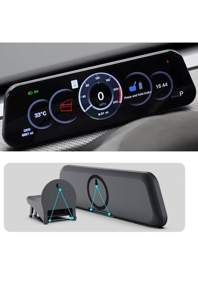 Tesla Model Y Ve 3 Uyumlu Heads-up Display Monitör 9,6''