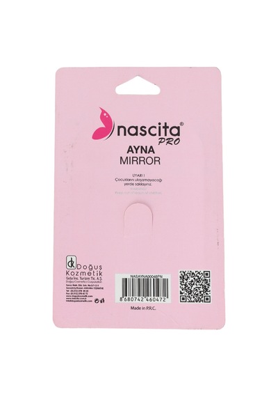 Nascita Parlak Kare Çanta Tipi Makyaj Aynası Nasayna00048pn Gümüş