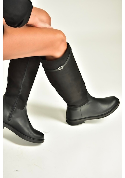 Fox Shoes V726721502 Siyah Süet Günlük Kadın Çizme Siyah
