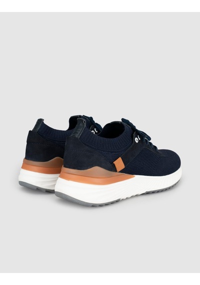 Cabani Erkek Triko Detaylı Kışlık Sneaker Lacivert