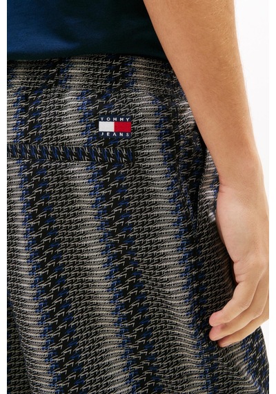 Tommy Hilfiger Tjm Erkek Siyah Aop Kısa Chino Şort-13818 Siyah