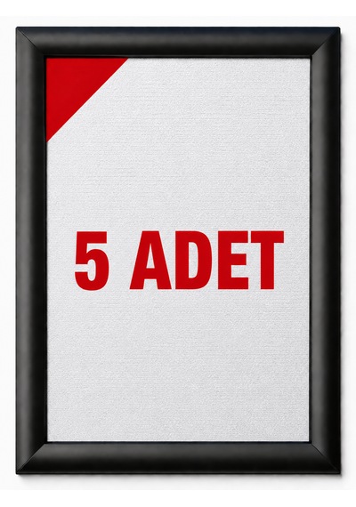 25 Mm 5 Adet Gönye Köşe Siyah Renk Alüminyum Poster Çerçeve Aç-kapa Çerçeve
