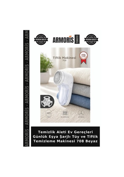 Temizlik Aleti Ev Gereçleri Günlük Eşya Şarjlı Tüy Ve Tiftik Temizleme Makinesi 708 Beyaz