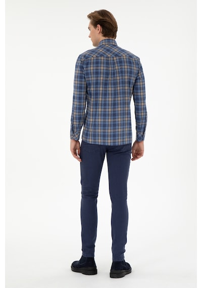 U.s. Polo Assn. Erkek Saks Jean Pantolon 50289500-vr045 Saks Saks Mavisi
