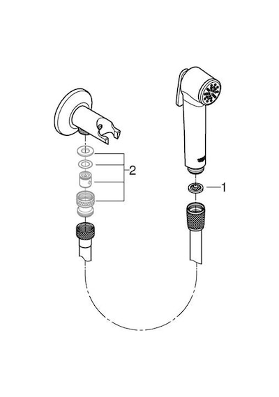 Grohe Tempesta-f Trigger Spray 30 Duş Seti Cool Sunrise - 27513gl1