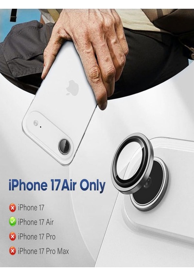 İphone 17 Air Uyumlu Safir Lens Çizilmez Dayanıklı Kamera Koruyucu