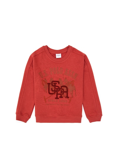 U.S. Polo Assn. Erkek Çocuk Gül Kurusu Bisiklet Yaka Sweatshirt 50308518-VR026 U.S. Polo Assn. Erkek Çocuk Gül Kurusu Bisiklet Yaka Sweatshirt 50308518-VR026