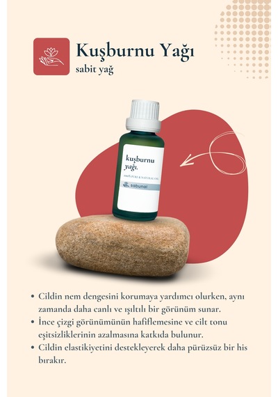 Sabunal Kuşburnu Yağı 30 ML Doğal Cilt Bakım Yağı