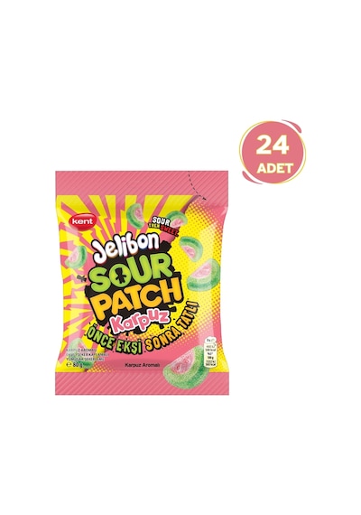 Kent Sour Patch Karpuz Aromalı Şekerleme 24 x 80 G