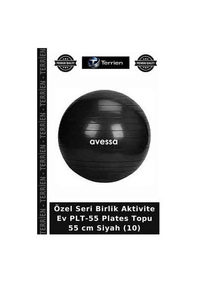 Özel Seri Birlik Aktivite Ev Plt-55 Plates Topu 55 Cm Siyah 10
