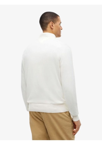 Tommy Hilfiger Pıma Org Ctn Cashmere Zıp Mock Erkek Sarı Kazak - Mw0mw28049