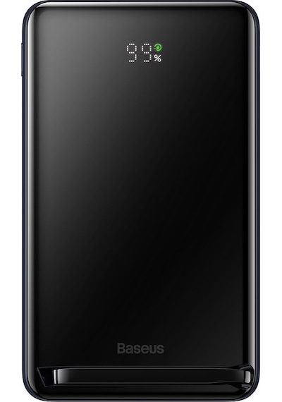 Baseus MgSafe Overseas 20W 10.000 mAh Stant Özellikli Kablosuz Şarjlı Powerbank Mavi