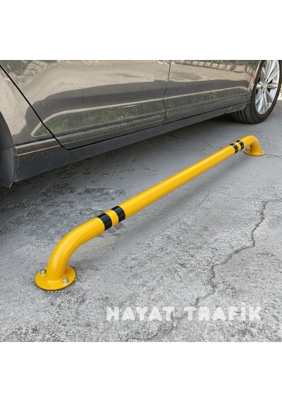 Otopark Araç Stoperi 190 Cm X 60 Mm Metal , Şerit Ayırıcı Bariyer ,otopark Demiri Sarı
