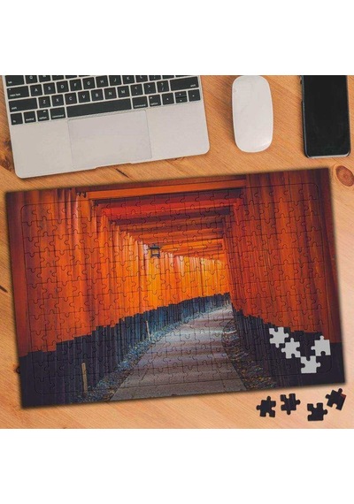 Turuncu Yol 240 Parça Puzzle Yapboz- 1869216