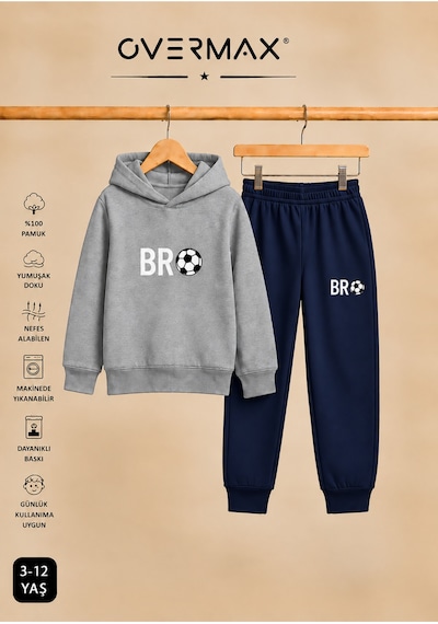 Overmax Çocuk Bro Futbol Baskılı Kapüşonlu Sweatshirt Eşofman Takımı- 3-12 Yaş Gri Üst-lacivert Alt - 922545546 Gri Üst-lacivert Alt Overmax Çocuk Bro Futbol Baskılı Kapüşonlu Sweatshirt Eşofman Takımı- 3-12 Yaş Gri Üst-lacivert Alt - 922545546 Gri Üst-lacivert Alt