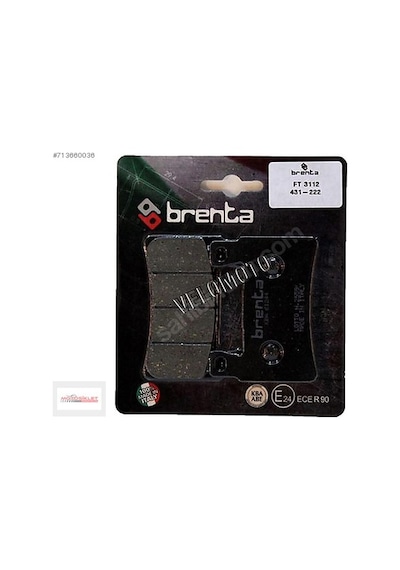 Honda Cbr 929 Rr Ön Fren Balatası Brenta Balata 431-222
