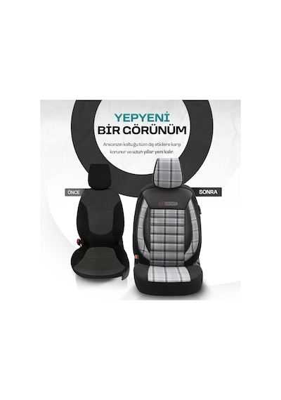 Otom Gti Sports Design Ekstra Destekli Oto Koltuk Kılıfı 553166328