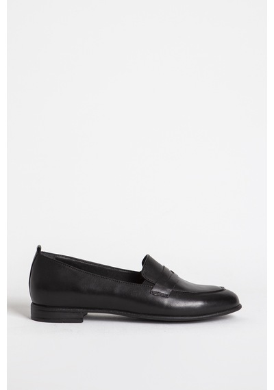 Dericlub Kadın Gerçek Deri Loafer Br 04037 Siyah