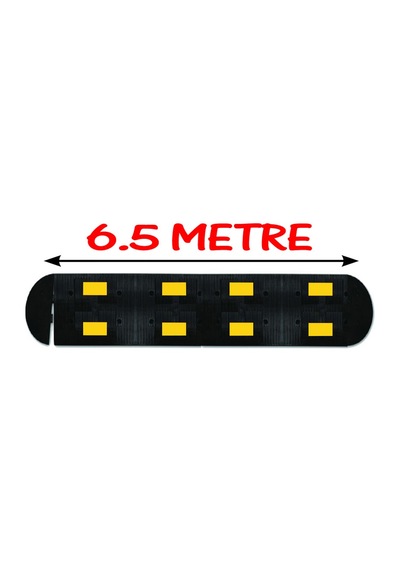 Kauçuk Kasis Ankara Hız Kesici Yol Kasisi Kauçuk Şaseli Trafik Kasisi 6.5 Metre 50x40 Cm