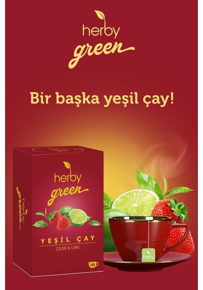 Herby Ice Tea Berry Hibiskus 12'li Şeker İlavesiz Soğuk Çay + Yeşil Çay Çilek Ve Lime 18'li