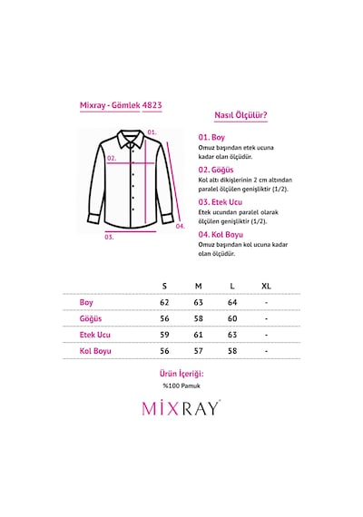 Mixray 4823 Kadın Çizgili Beli Gipeli Uzun Kol Gömlek Mavi