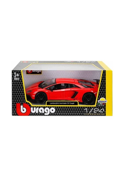 21079 Sun-bur-1 24 Lamborghını Aventador Sv Coupe Krmz Çok Renkli