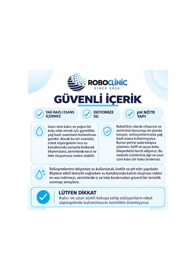 Robot Süpürge Deterjanı Solüsyonu Robot Süpürge Suyu, Mop Suyu, Yüzey Temizleyici Bahar 500 Ml