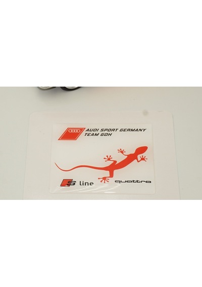 Audi S Line Quattro Gecko Logo Damla Silikon Plaka Logo Arma Ambl