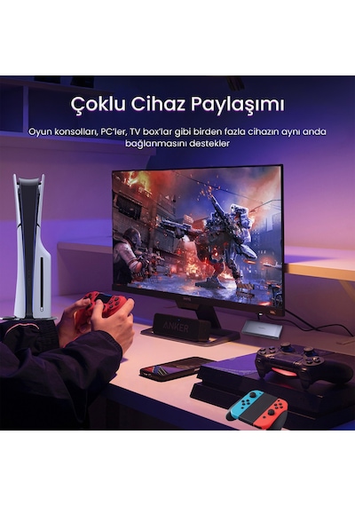 Veggieg 4k Hdmı 2.0 Görüntü Seçici 3 Giriş 1 Çıkış Kumandalı Switch