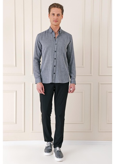 Efor Slim Fit Düğmeli Yaka %100 Pamuk Klasik Siyah Gömlek Gk 723 Siyah Efor Slim Fit Düğmeli Yaka %100 Pamuk Klasik Siyah Gömlek Gk 723 Siyah