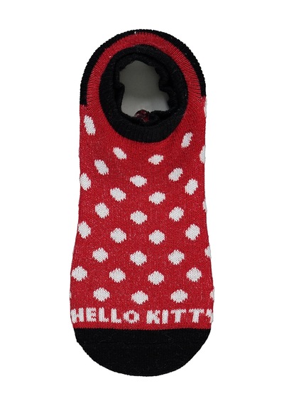 Hello Kitty Kız Çocuk 2'li Babet Çorap 2-12 Yaş Kırmızı