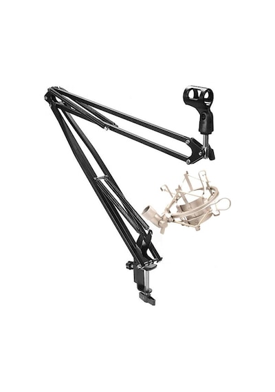 Lastvoice NB40 Pro Mikrofon Standı + SHM-02 Metal Shock Mount (50x50 Büyük Boy)