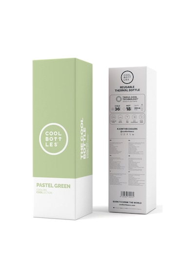 Cool Bottles The Bolttle Pastel Green Termos Matara 350 Ml Çok Renkli