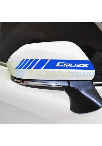 Chevrolet Cruze Yan Dikiz Ayna Kapağı Şerit Oto Sticker Etiket6Ad 20 X 2 Cm