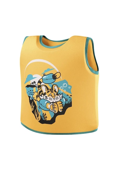 Speedo Speedo Printed Float Vest Iu Orangegreen Unisex Çocuk Turuncu Can Yeleği 29929