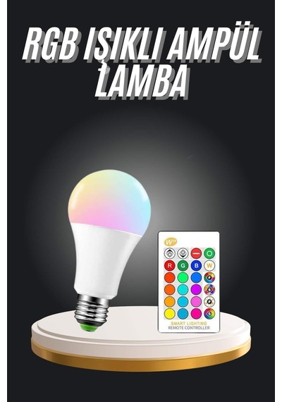 Ambiyans Aydınlatma Rgb Led Lamba Kumandalı Renk Değiştirebilen - Lisinya