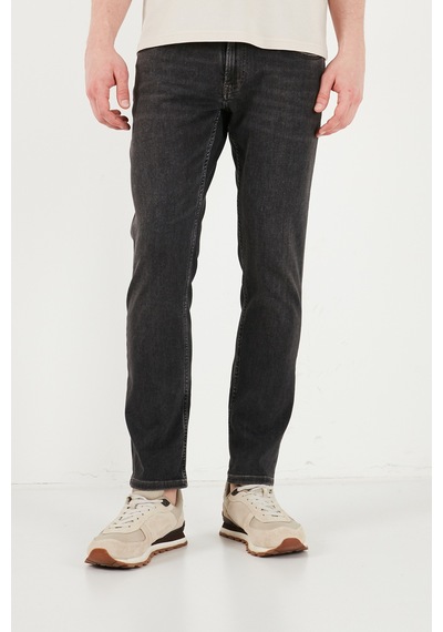 Buratti Pamuklu Normal Kalıp Normal Bel Jeans Erkek Kot Pantolon 2213c87parma Siyah