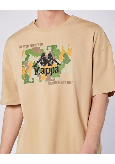 Kappa Tarsty Tee Erkek Bej Comfort Tişört