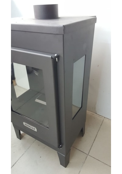 Pelet Sobası 3 Camlı Pelet Sobası Fırınsız Dorello Pelet Sobası