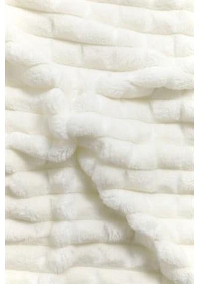 Merinos Modern Line 3 Parça Çift Kişilik Battaniye Seti Kemik