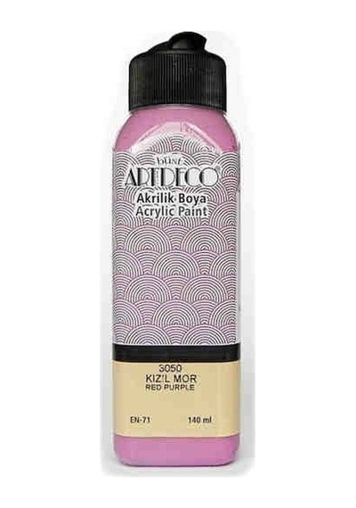 Artdeco Akrilik Boya 140 Ml Kızıl Mor Y-070r-3050 Çok Renkli