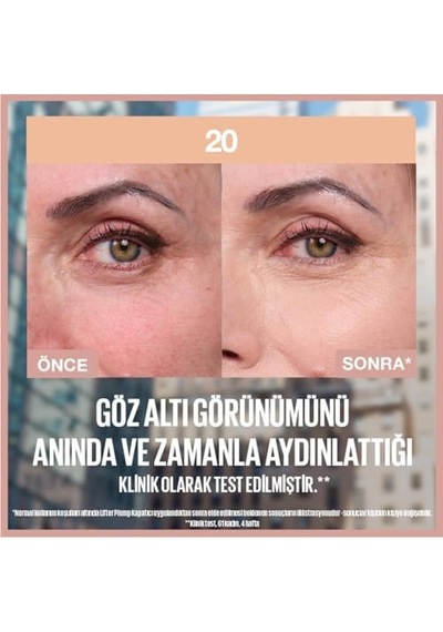 New York Lifter Kafein Ve Peptitler İçeren Nemlendiren Ve Aydınlatan Kapatıcı - 20