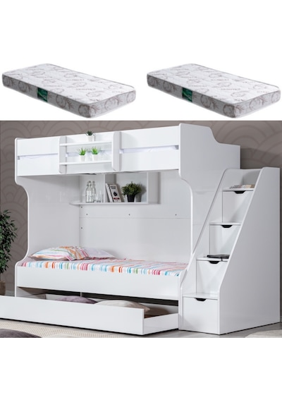 Ranza, Kardem Yavrulu Ranza - Beyaz + 2 Adet Comfort Yatak 90 X 190 CM
