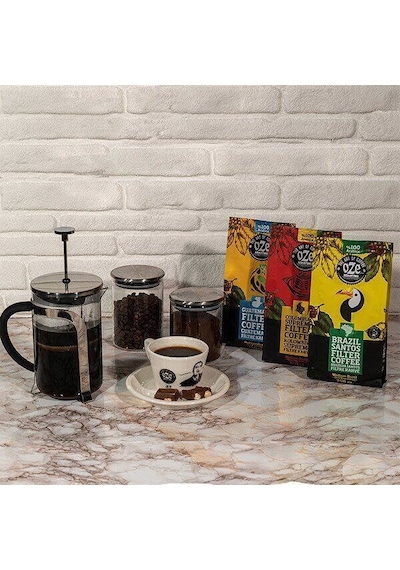 Oze Latin Amerika Filtre Kahve Seti Guatemala, Colombian, Brazil 3'lü 250G Çekirdek