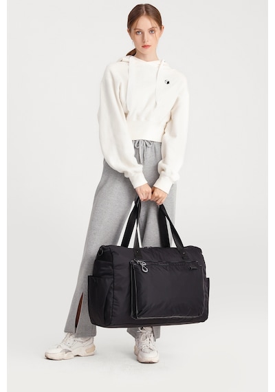 Smart Bags Kiremit Büyük Boy Çok Cepli Ekstra Hafif Kumaş Seyahat Çantası