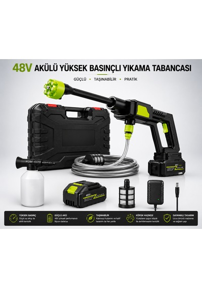 48v Güç Profesyonel Temizlik Yüksek Performanslı Akıllı Yıkama Sistemi Araç Bahçe Ve Ev İçin Çok Amaçlı Kullanım Diğer