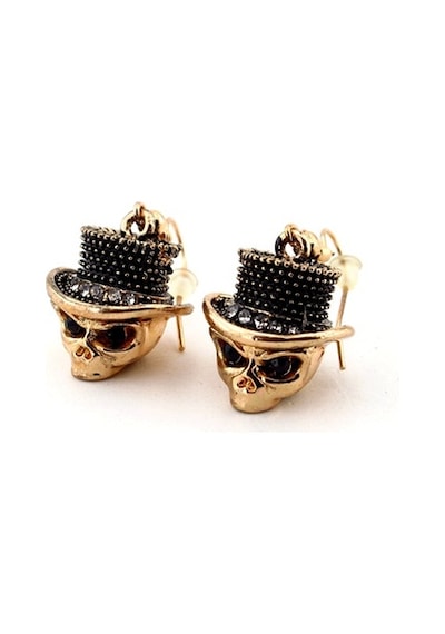 Sallantili Kurukafa Gold Tone Bayan Küpe E210